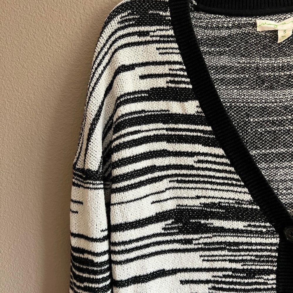 Anthropologie Button Front Striped Cardigan - Picture 6 of 7